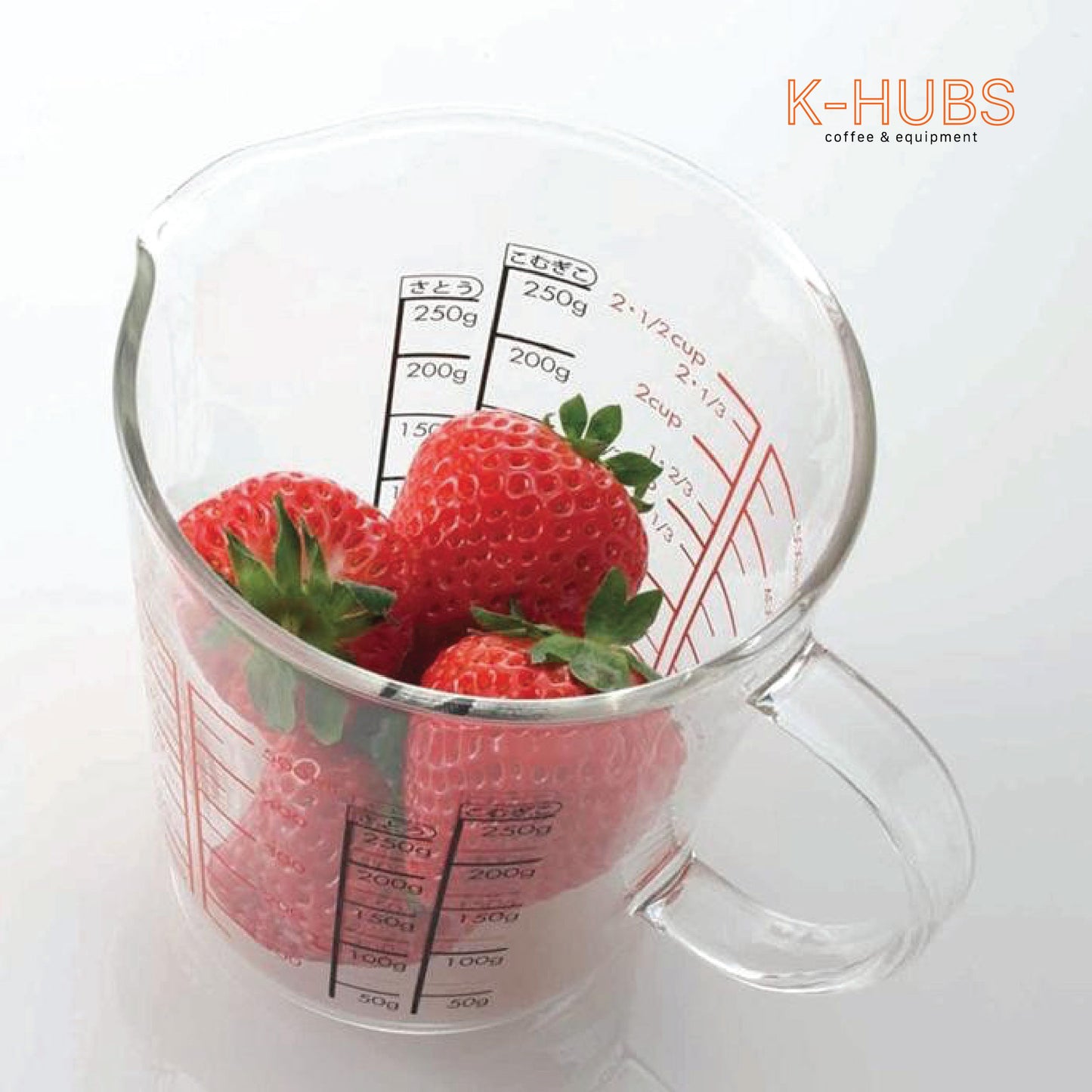 Hario Glass Handle Measuring Cup 500ml - CMJW-500