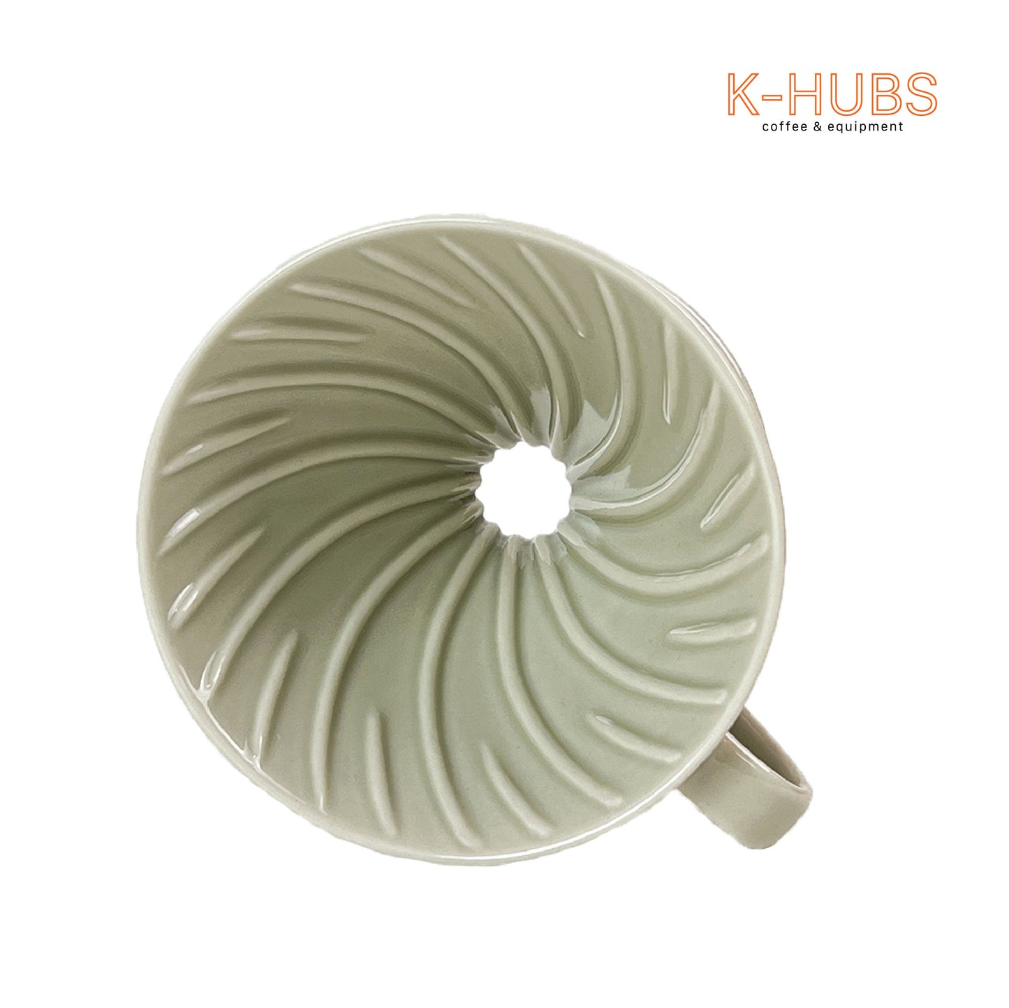 Hario V60 Dripper Ceramic (1-4 Cups) VDC-02-WGR-TW-20 -LIGHT GREY