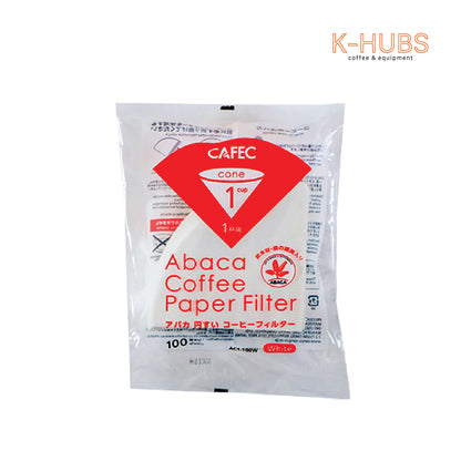 Cafec Abaca Filter Paper (CONE) 1 CUP
