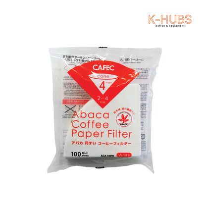 Cafec Abaca Filter Paper (CONE) 2-4  CUPS