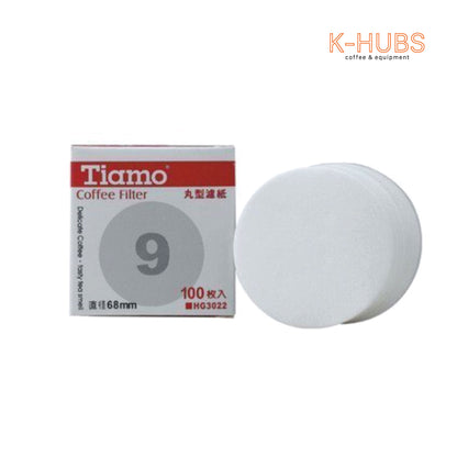 Tiamo Coffee paper filter round shape No.9-68MM
