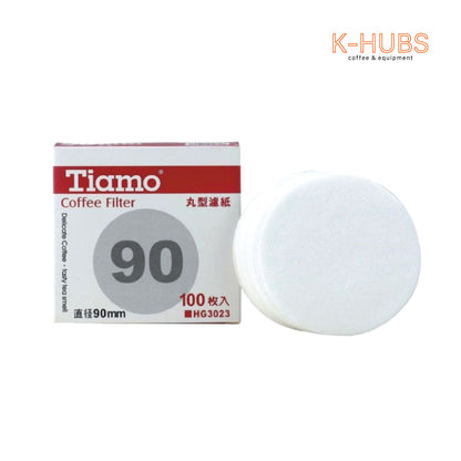 Tiamo Coffee paper filter round shape No.90-90MM
