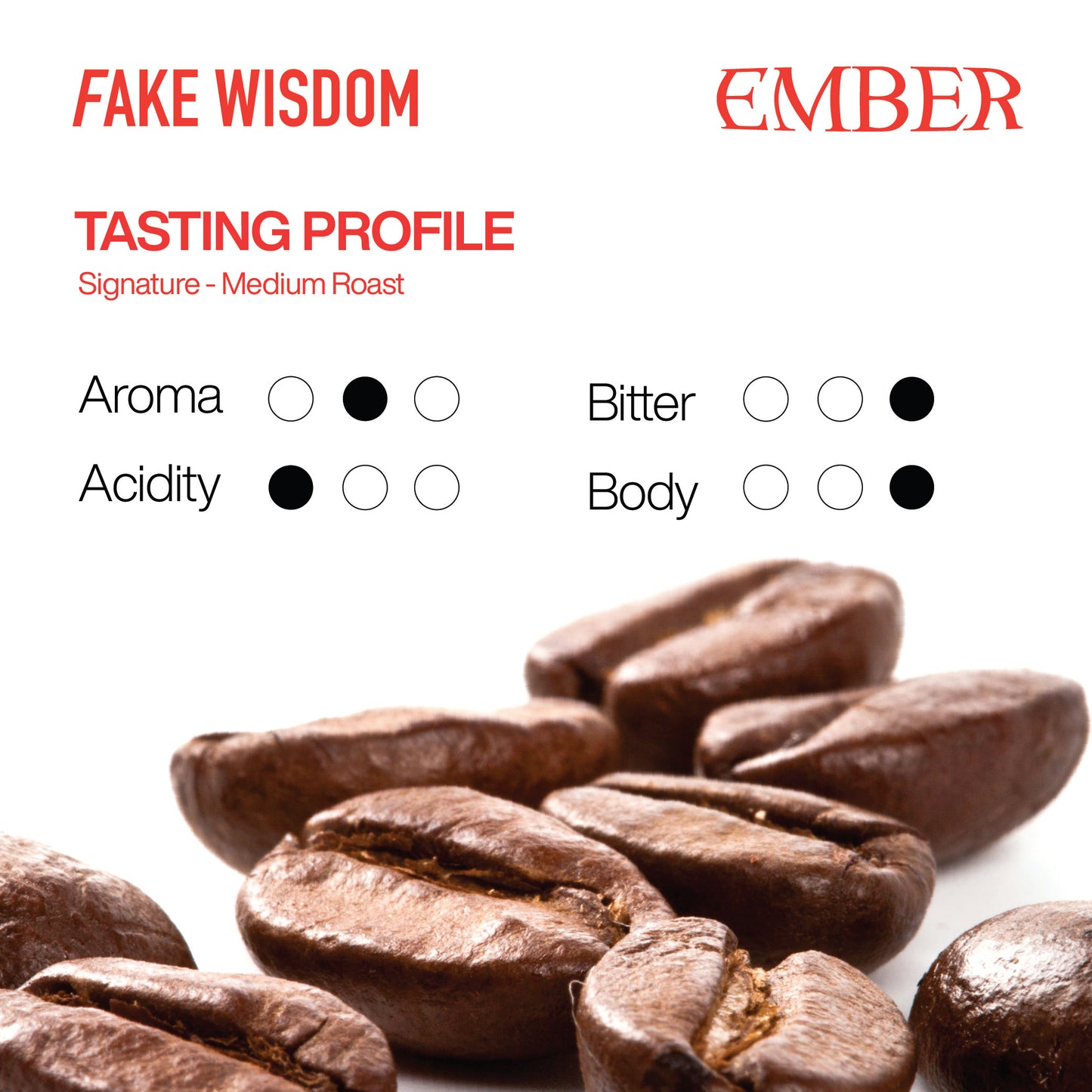 Fake Wisdom - Ember Medium Roasted Coffee Beans