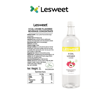 Lesweet 0 Cal Lychee Syrup