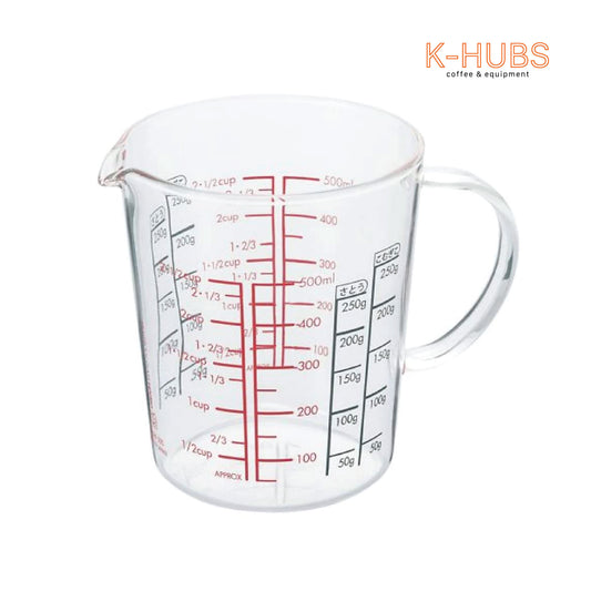 Hario Glass Handle Measuring Cup 500ml - CMJW-500