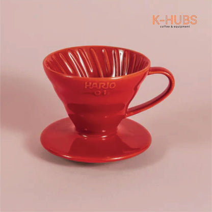 HARIO V60 Dripper White & Red