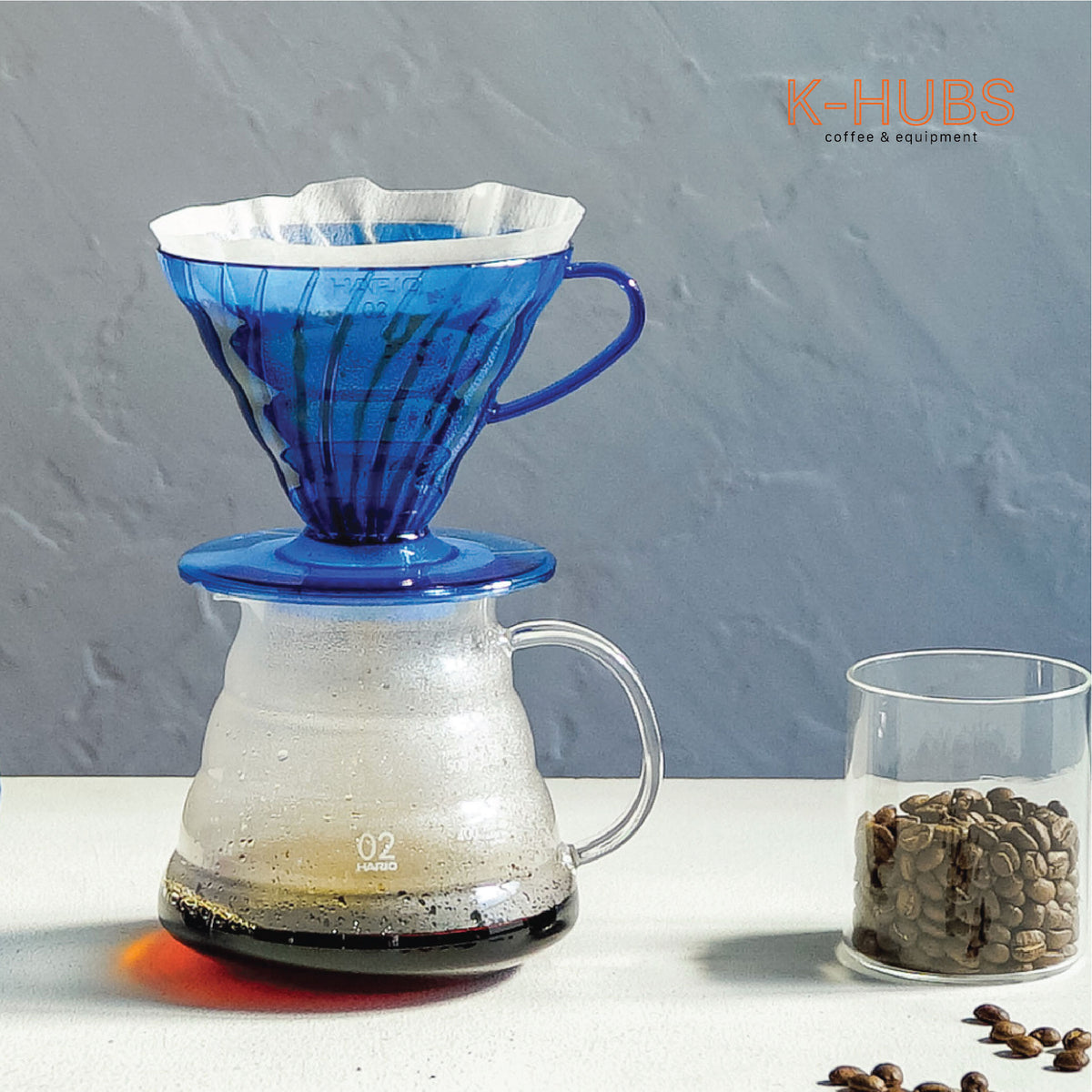 Blue Dripper Hario V60 Dripper (02) Transparent VD-02-TW - BLUE – K-HUBS